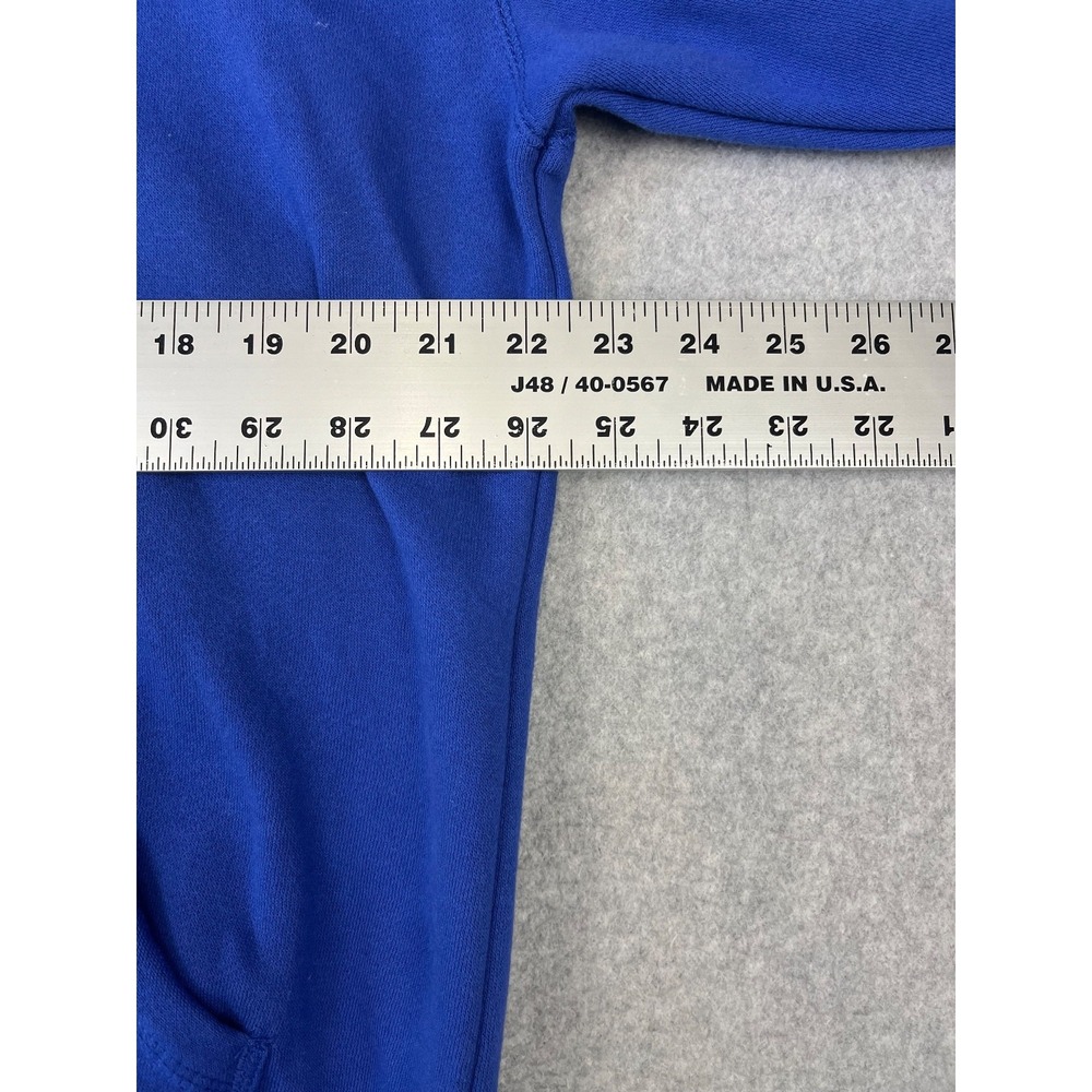 St Louis University Billikens Sweatshirt Men L Blue SLU Hoodie Champion Pullover - Picture 4 of 7